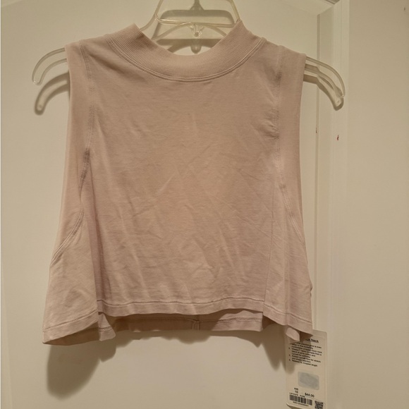 lululemon athletica Tops - lululemon athletica All Yours Mock Neck
Crop Tank Dune — SIZE 10